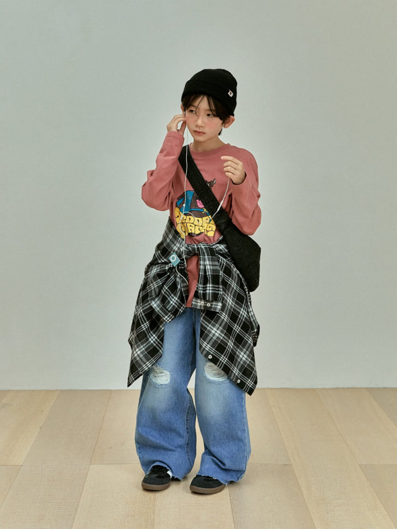 A-Market - Korean Children Fashion - #fashionkids - Vintage Denim Pants - 8