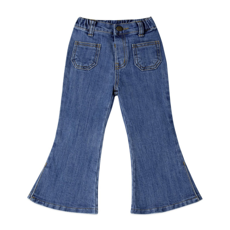 A-Market - Korean Children Fashion - #kidsshorts - Slit Bootscut Pants