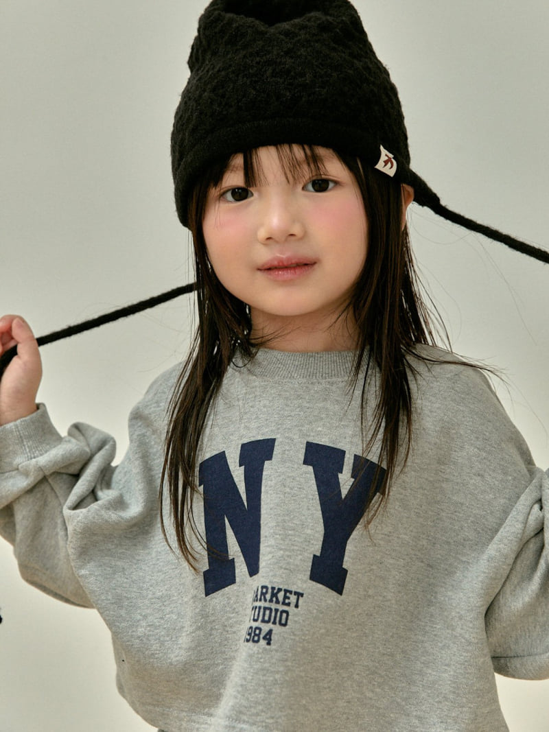 A-Market - Korean Children Fashion - #fashionkids - NY Crop Sweatshirts - 4