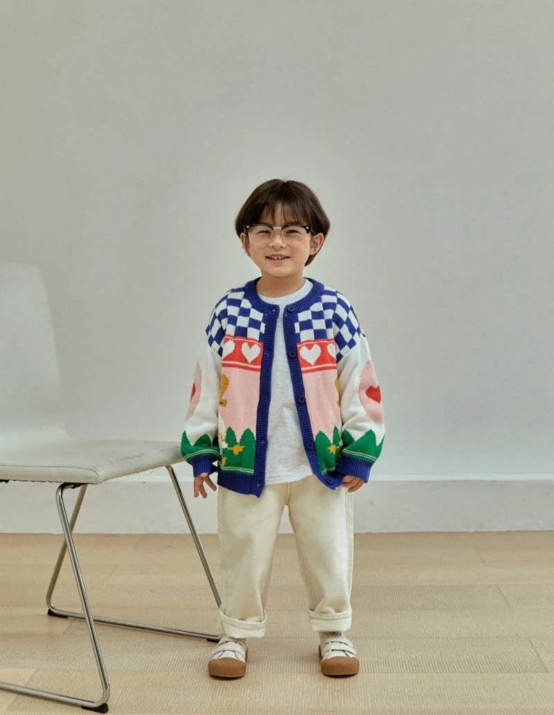 A-Market - Korean Children Fashion - #kidsshorts - Chess Duck Cardigan - 4