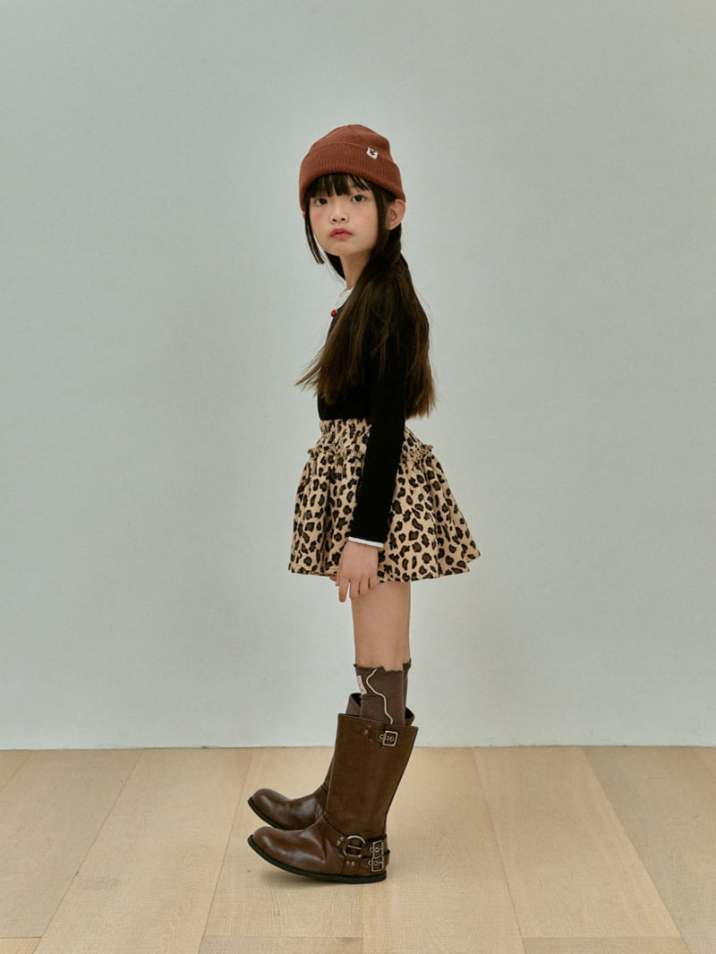 A-Market - Korean Children Fashion - #kidsstore - Leopard Skirt - 7