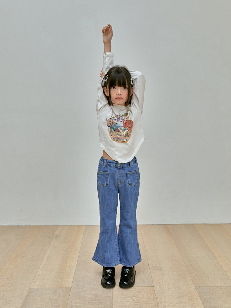 A-Market - Korean Children Fashion - #kidzfashiontrend - Slit Bootscut Pants - 3