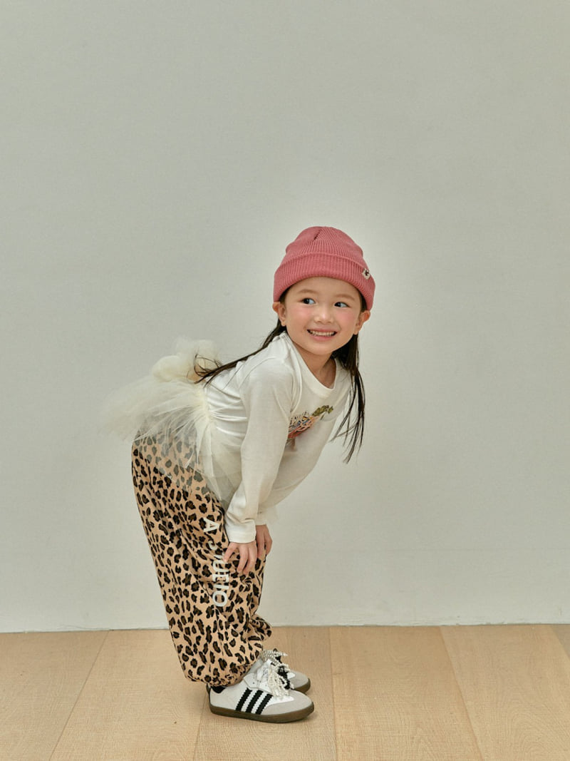 A-Market - Korean Children Fashion - #kidzfashiontrend - Leopard Jogger Pants - 10