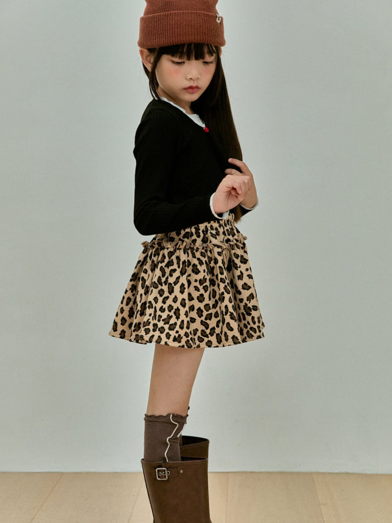 A-Market - Korean Children Fashion - #kidzfashiontrend - Leopard Skirt - 8