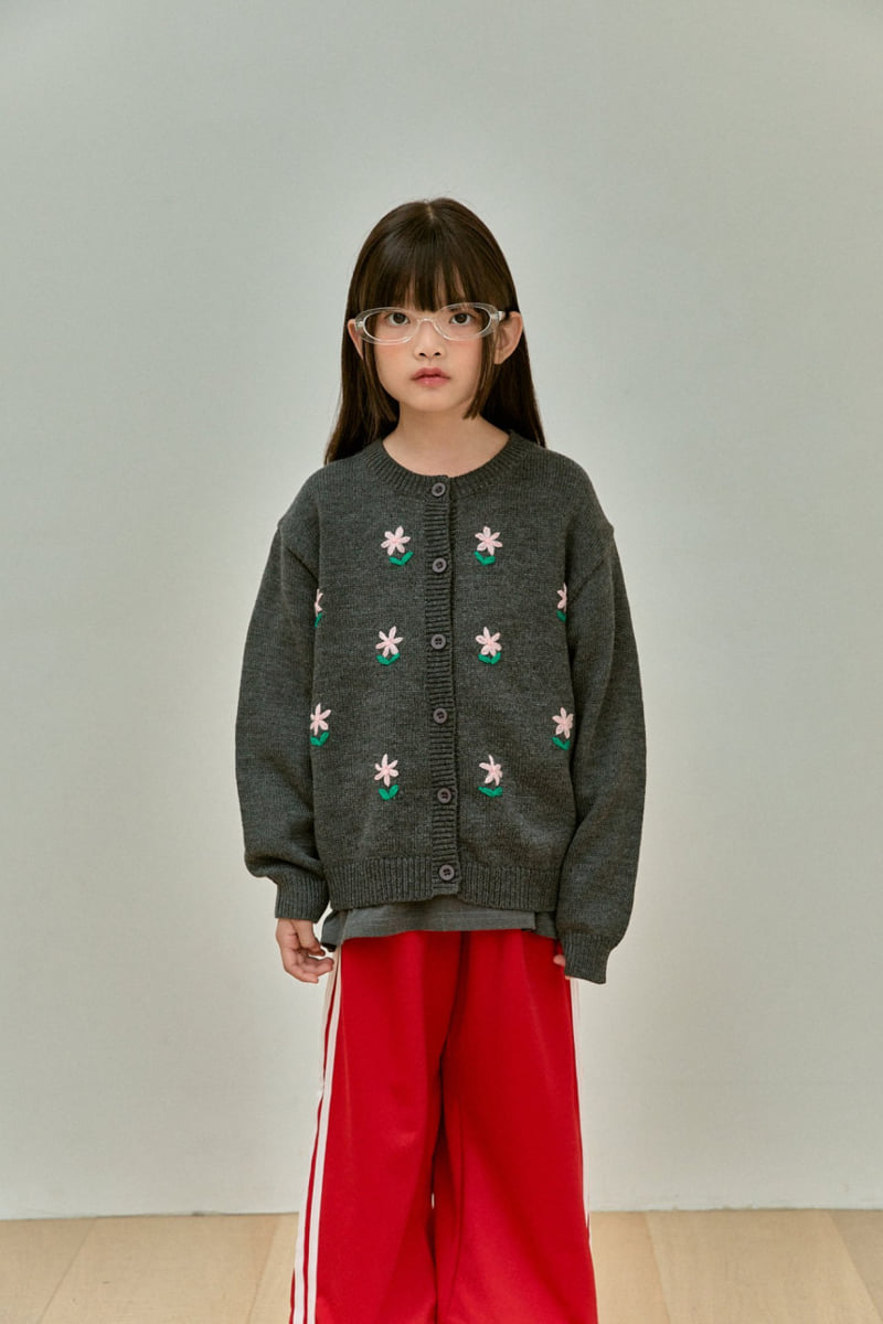 A-Market - Korean Children Fashion - #kidzfashiontrend - Flower Cardigan with Mom - 5