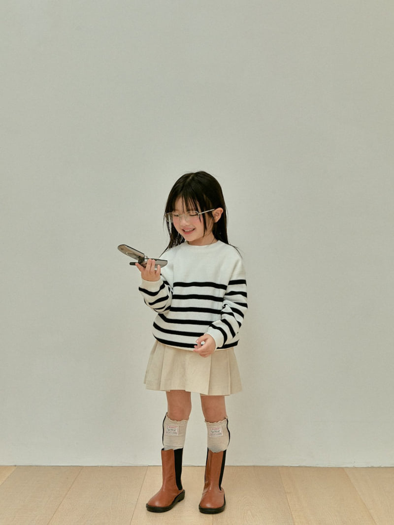 A-Market - Korean Children Fashion - #littlefashionista - Marant Stripe Tee with Mom - 3