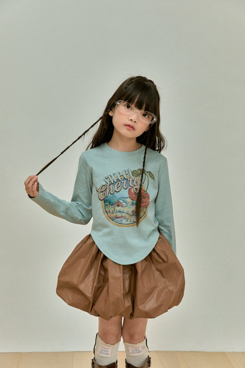 A-Market - Korean Children Fashion - #magicofchildhood - Leather Balloon Skirt - 12