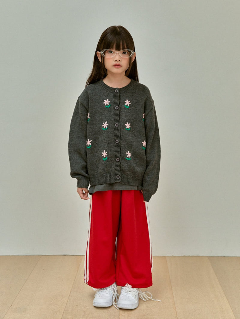 A-Market - Korean Children Fashion - #magicofchildhood - Flower Cardigan with Mom - 8