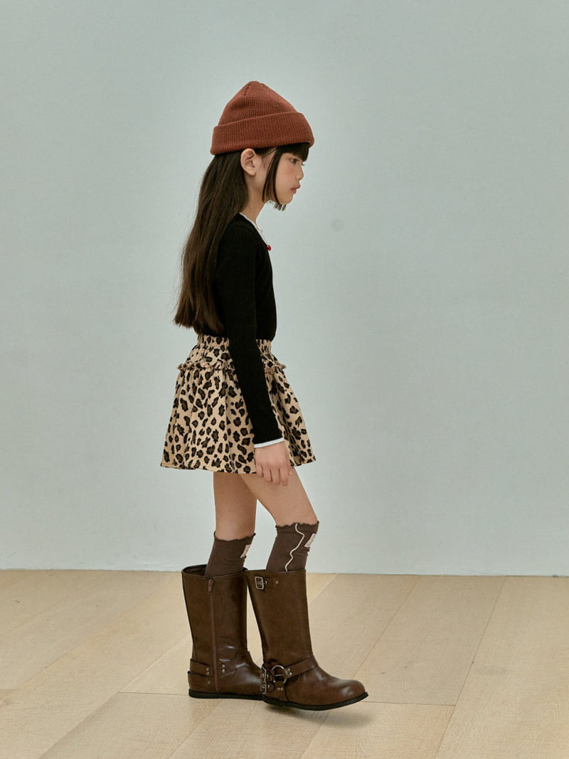 A-Market - Korean Children Fashion - #minifashionista - Leopard Skirt - 12