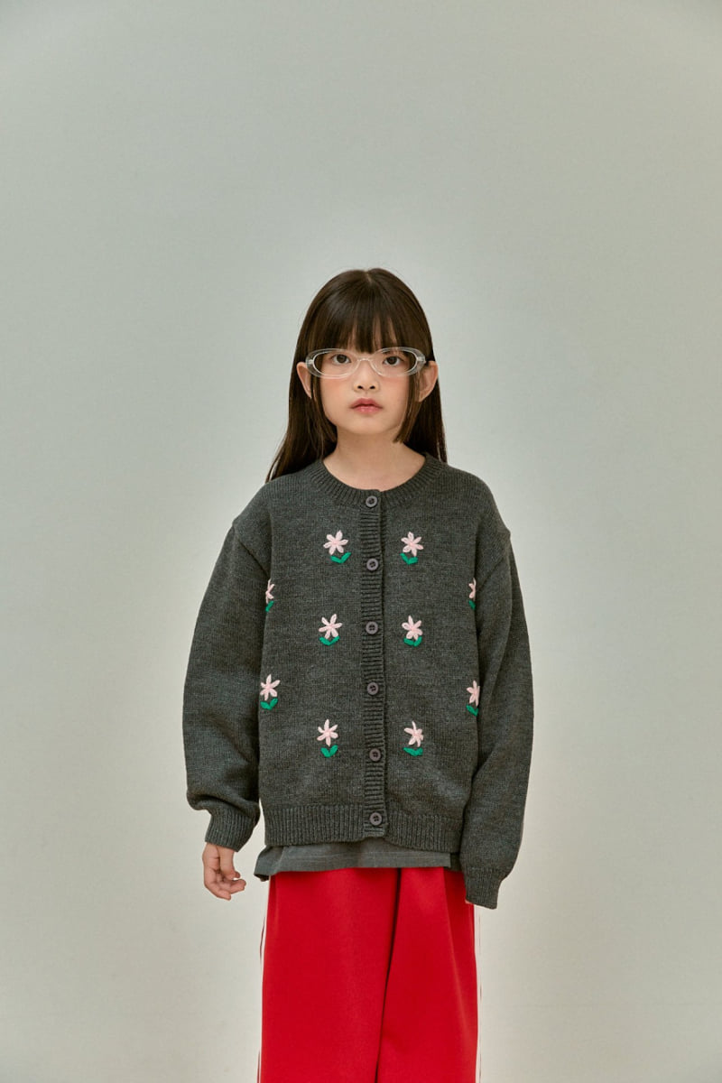 A-Market - Korean Children Fashion - #minifashionista - Flower Cardigan with Mom - 9