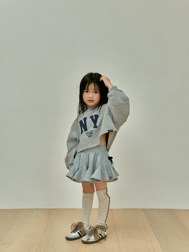 A-Market - Korean Children Fashion - #minifashionista - NY Crop Sweatshirts - 10