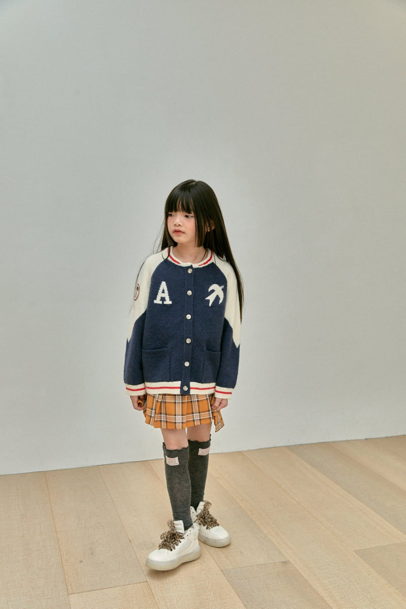 A-Market - Korean Children Fashion - #prettylittlegirls - Unbalance Check Skirt - 6