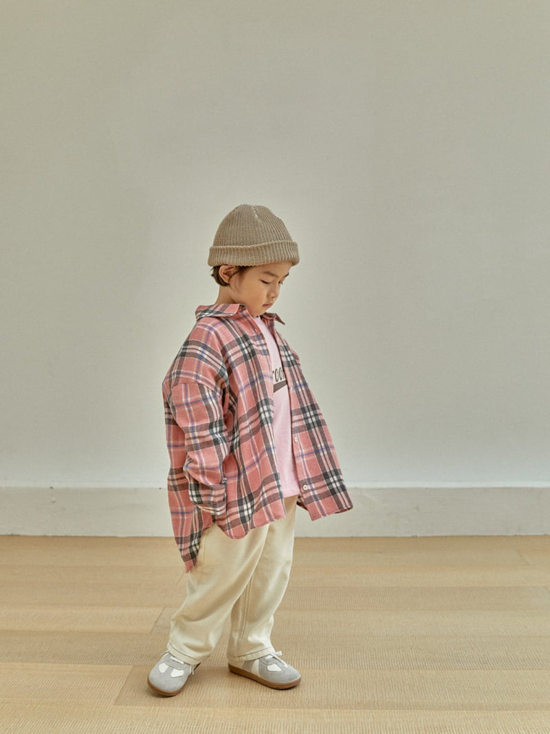 A-Market - Korean Children Fashion - #todddlerfashion - Boxy Check Shirt - 4