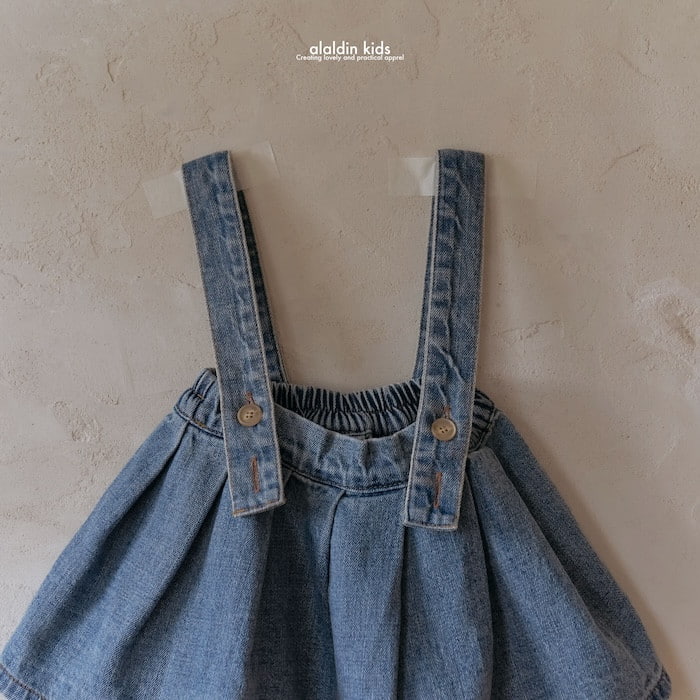 Aladin - Korean Baby Fashion - #babyboutiqueclothing - Suspender Pleats Skirt - 3