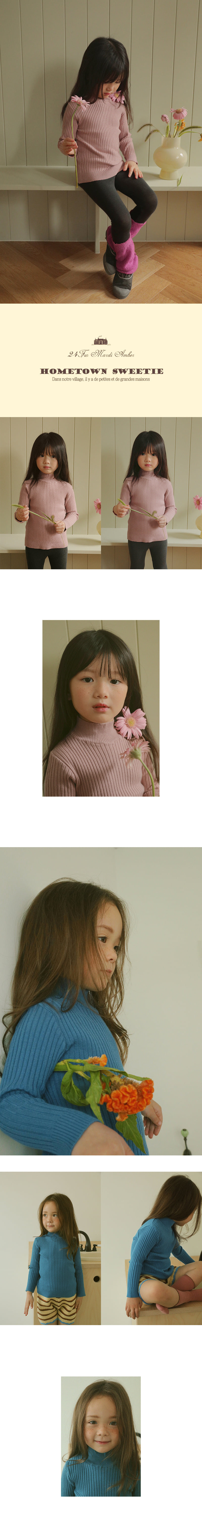 Amber - Korean Children Fashion - #discoveringself - With Knit Rib Tee - 2