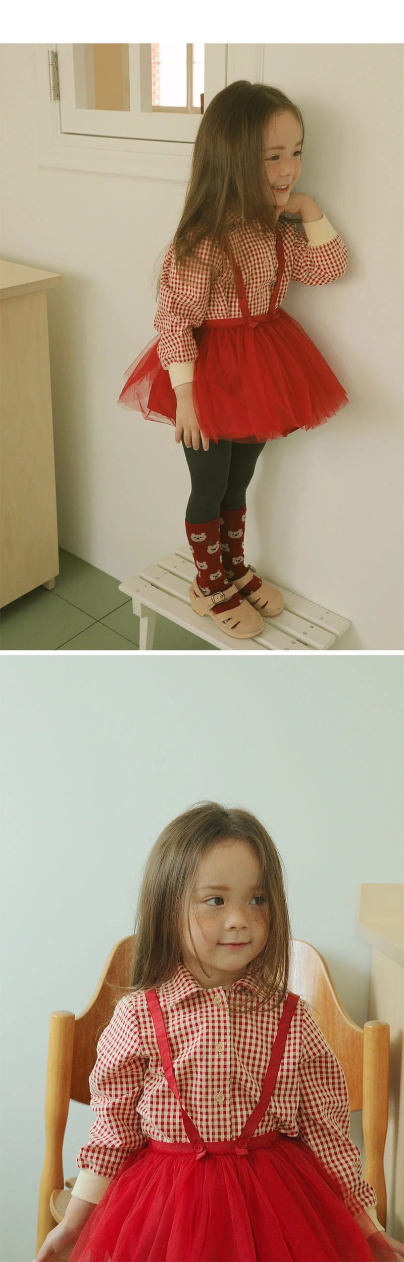 Amber - Korean Children Fashion - #kidsshorts - Cony Check Shirt - 4