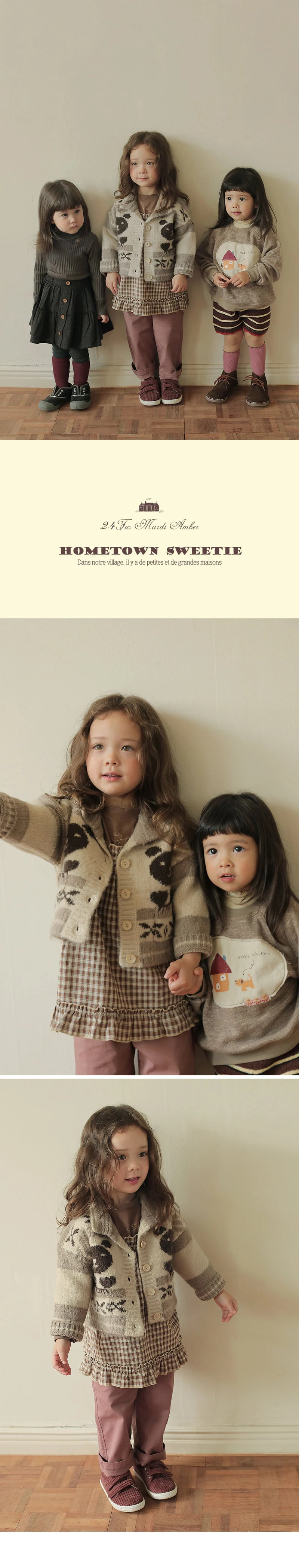 Amber - Korean Children Fashion - #magicofchildhood - Leaf Knit Cardigan - 2