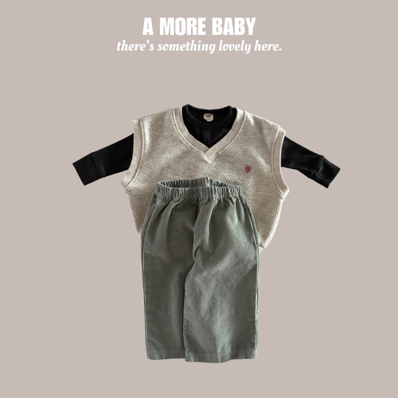 Amore - Korean Baby Fashion - #onlinebabyshop - Bebe Peanut Vest - 12