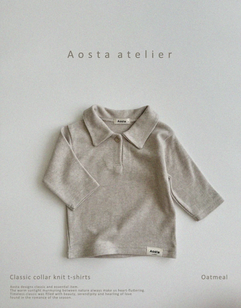 Aosta - Korean Children Fashion - #Kfashion4kids - Classic Collar Tee - 10