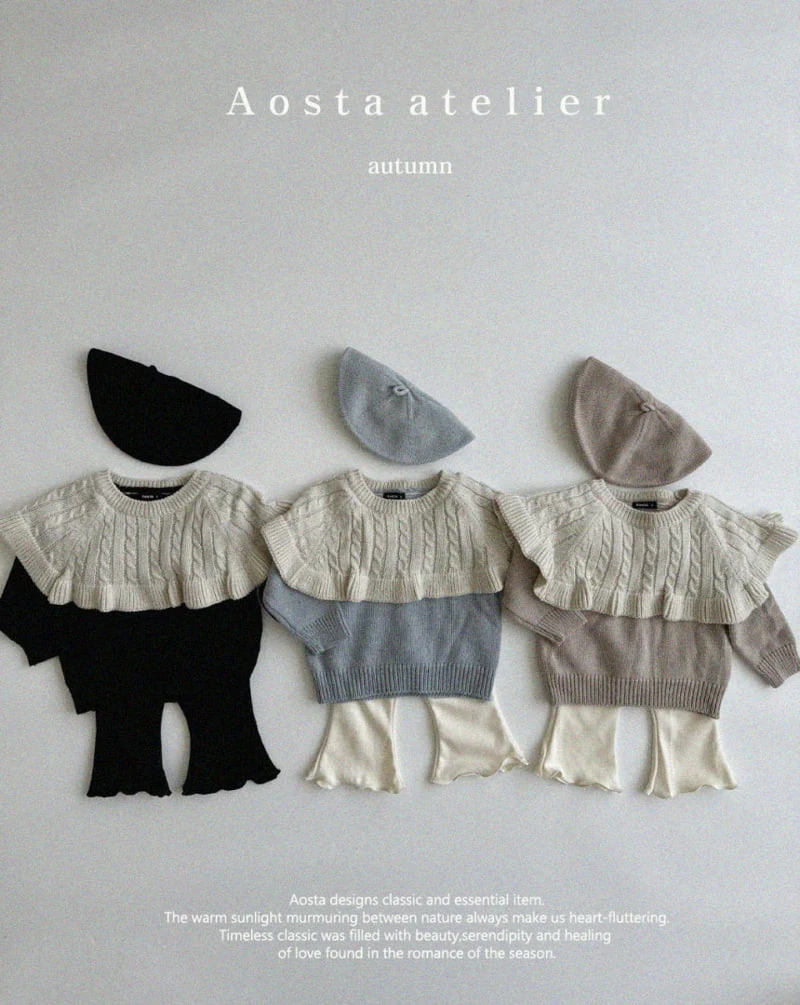 Aosta - Korean Children Fashion - #Kfashion4kids - Knit Cape Tee - 5