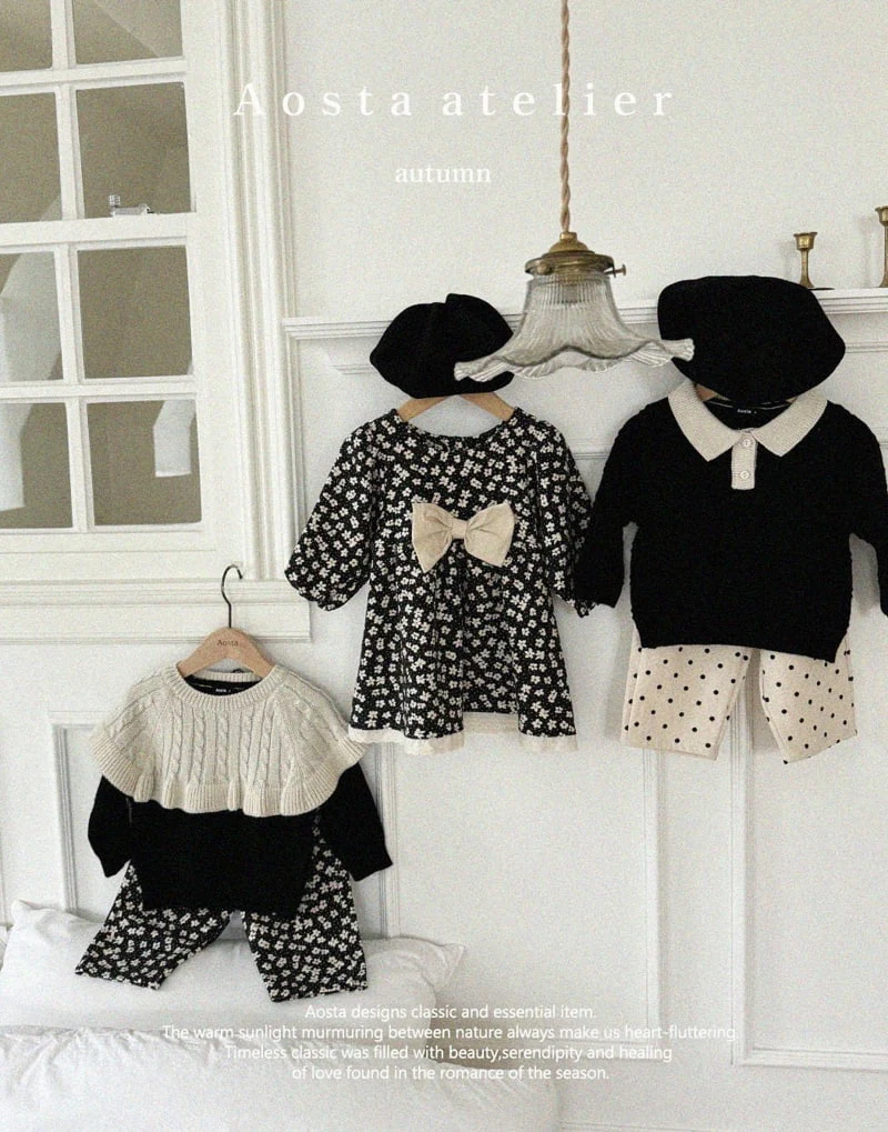 Aosta - Korean Children Fashion - #Kfashion4kids - Knit Collar Tee - 7