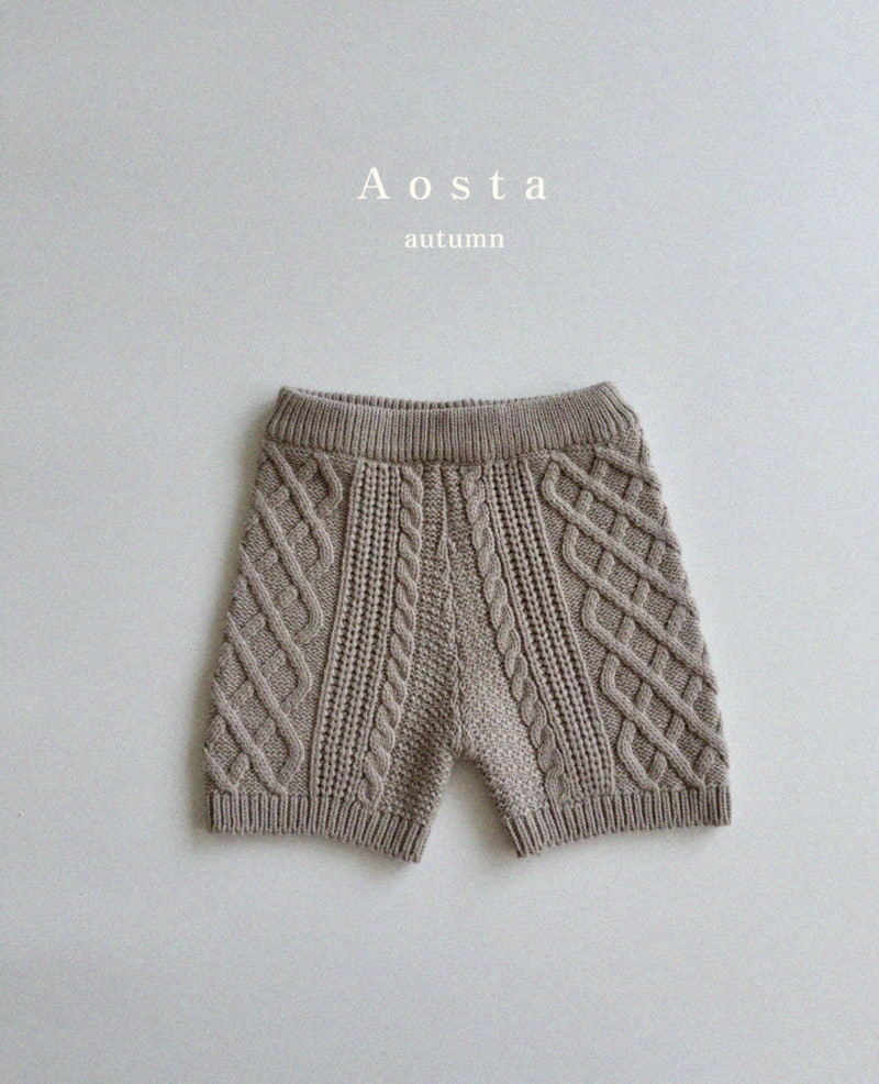 Aosta - Korean Children Fashion - #kidzfashiontrend - Knit Half Pants - 4