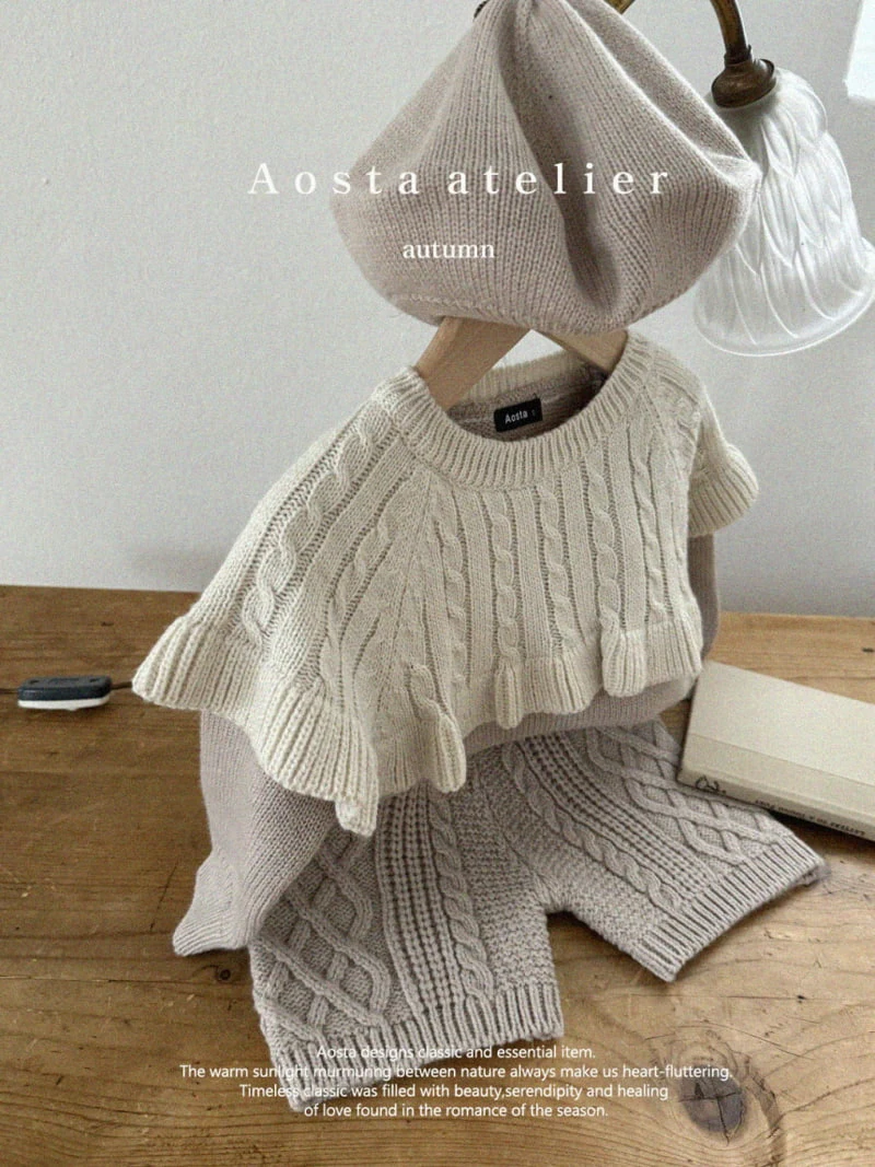 Aosta - Korean Children Fashion - #childofig - Knit Cape Tee - 11