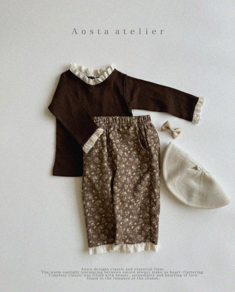 Aosta - Korean Children Fashion - #childofig - Eyelet Tee - 5