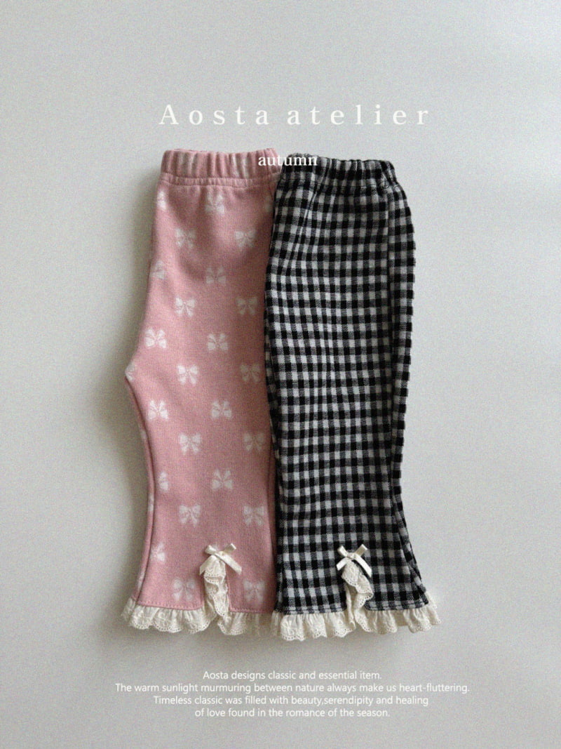 Aosta - Korean Children Fashion - #childofig - Ribbon Pants - 2