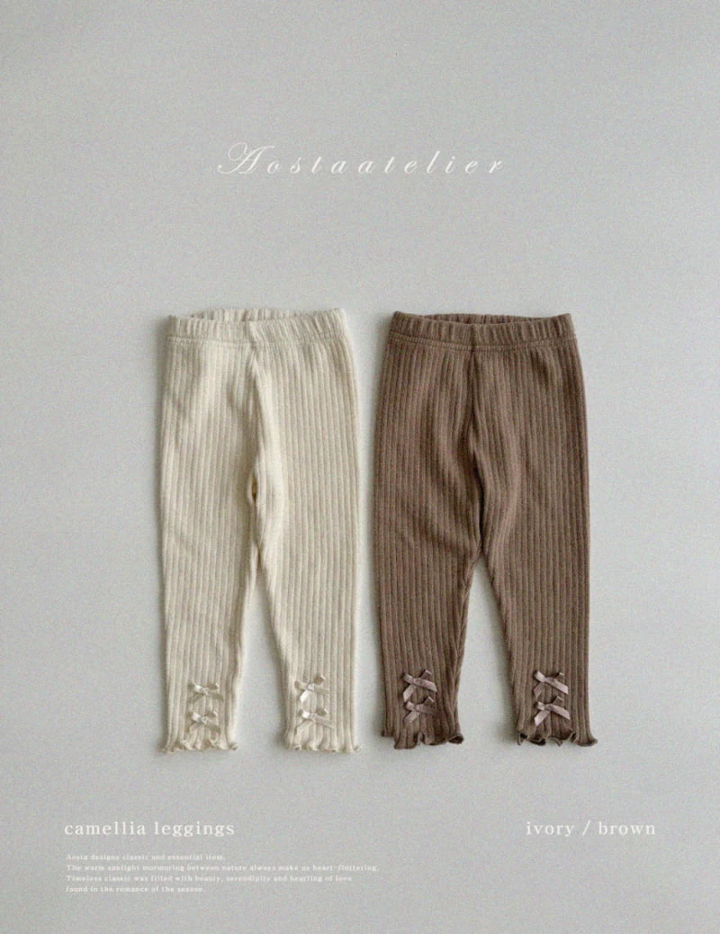 Aosta - Korean Children Fashion - #childofig - Camellia Leggings