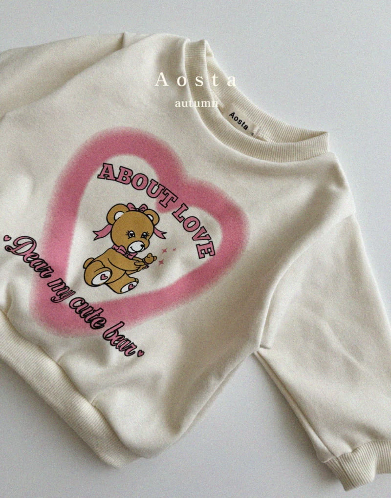 Aosta - Korean Children Fashion - #childofig - Heart Bear Sweatshirts - 10