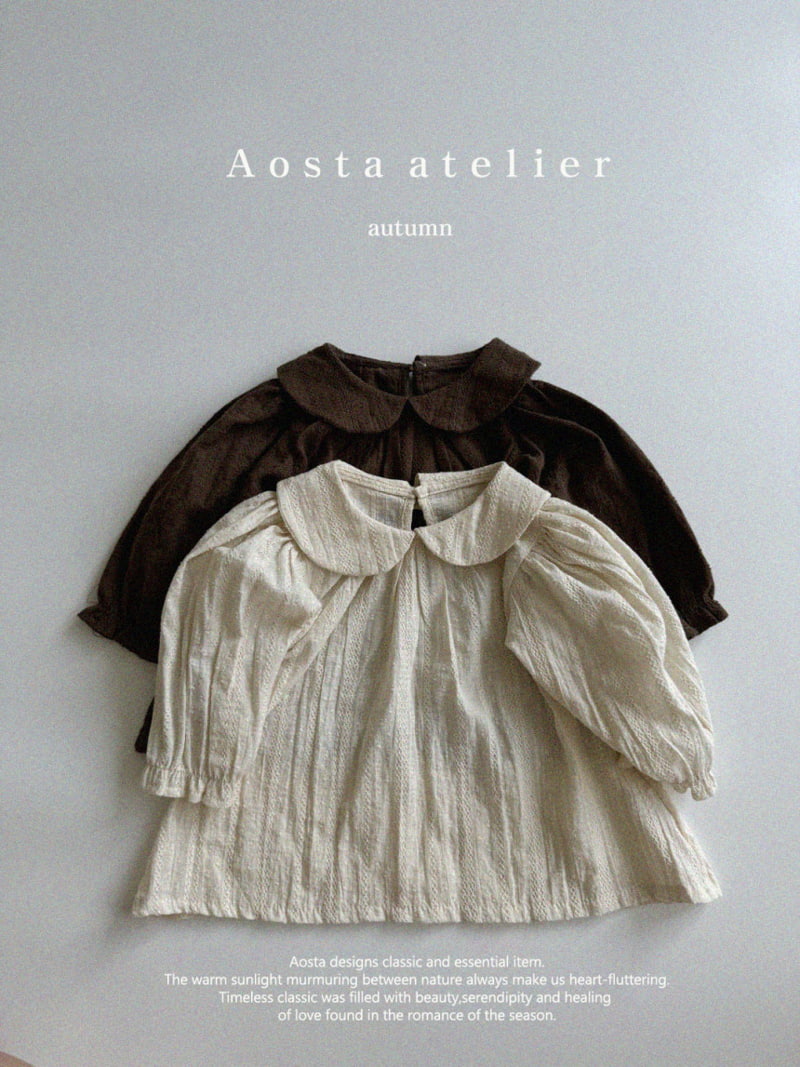 Aosta - Korean Children Fashion - #childofig - Collar Blouse