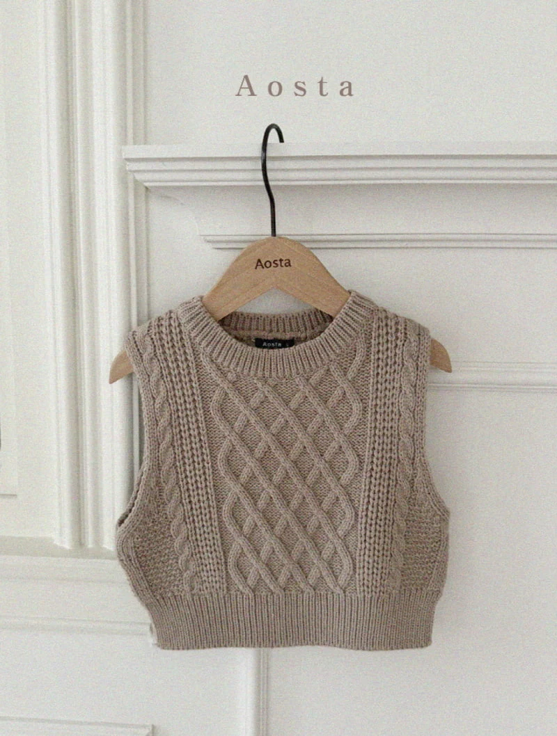 Aosta - Korean Children Fashion - #childofig - Knit Vest - 6