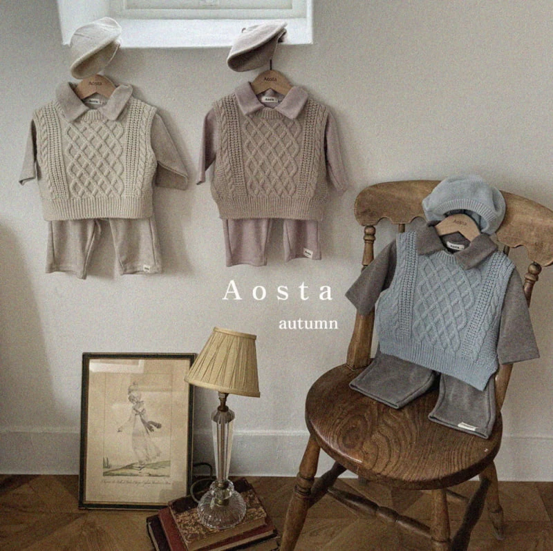 Aosta - Korean Children Fashion - #childrensboutique - Classic Collar Tee - 4