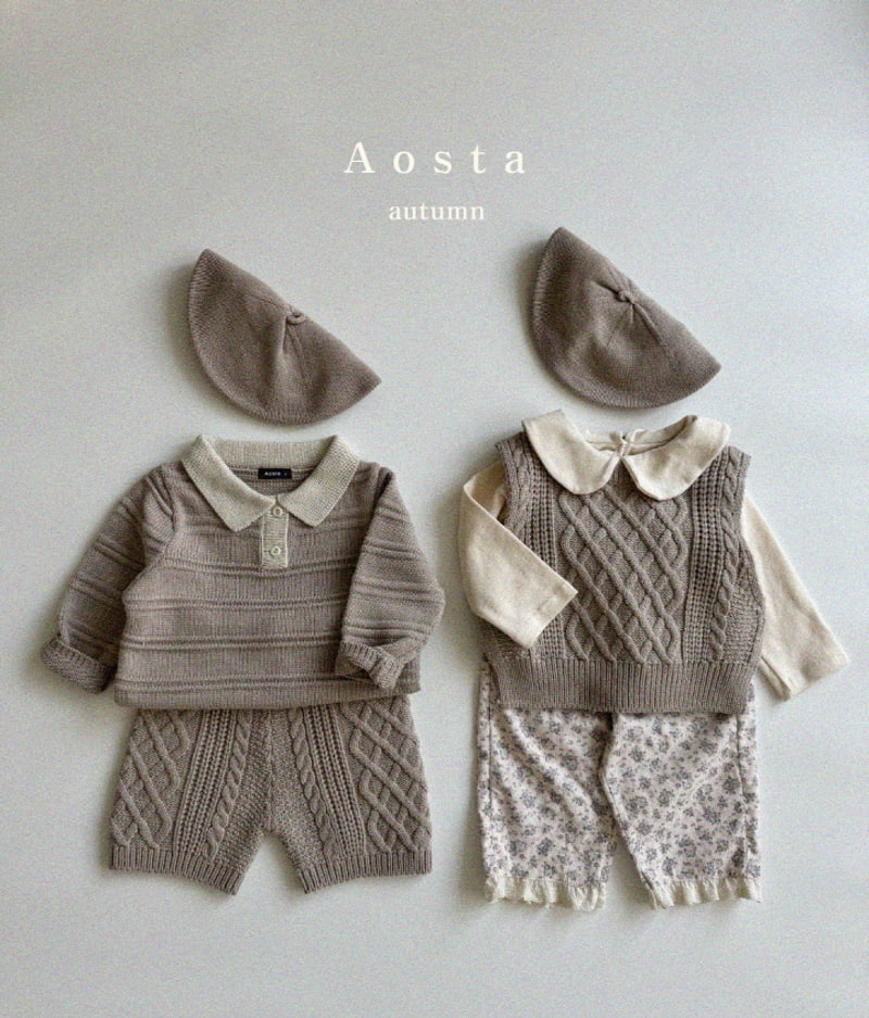 Aosta - Korean Children Fashion - #designkidswear - Knit Vest - 8