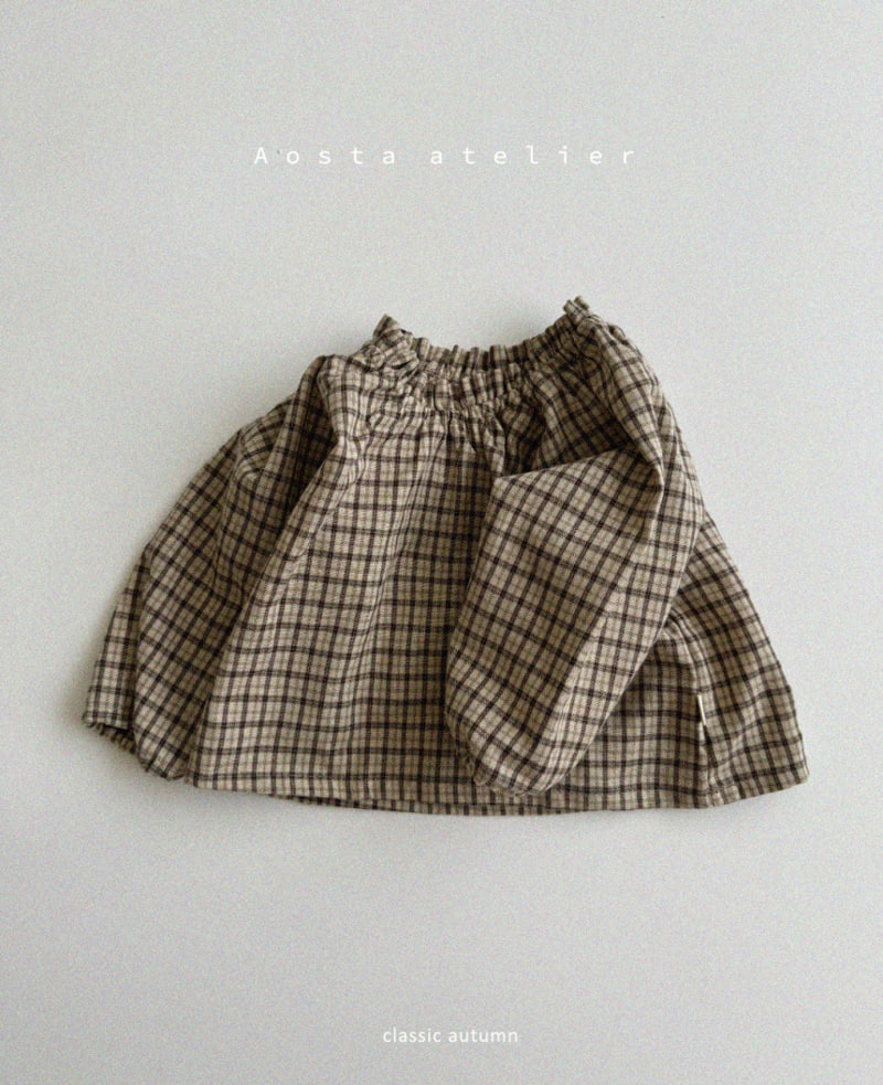 Aosta - Korean Children Fashion - #discoveringself - Le Check Blouse - 2