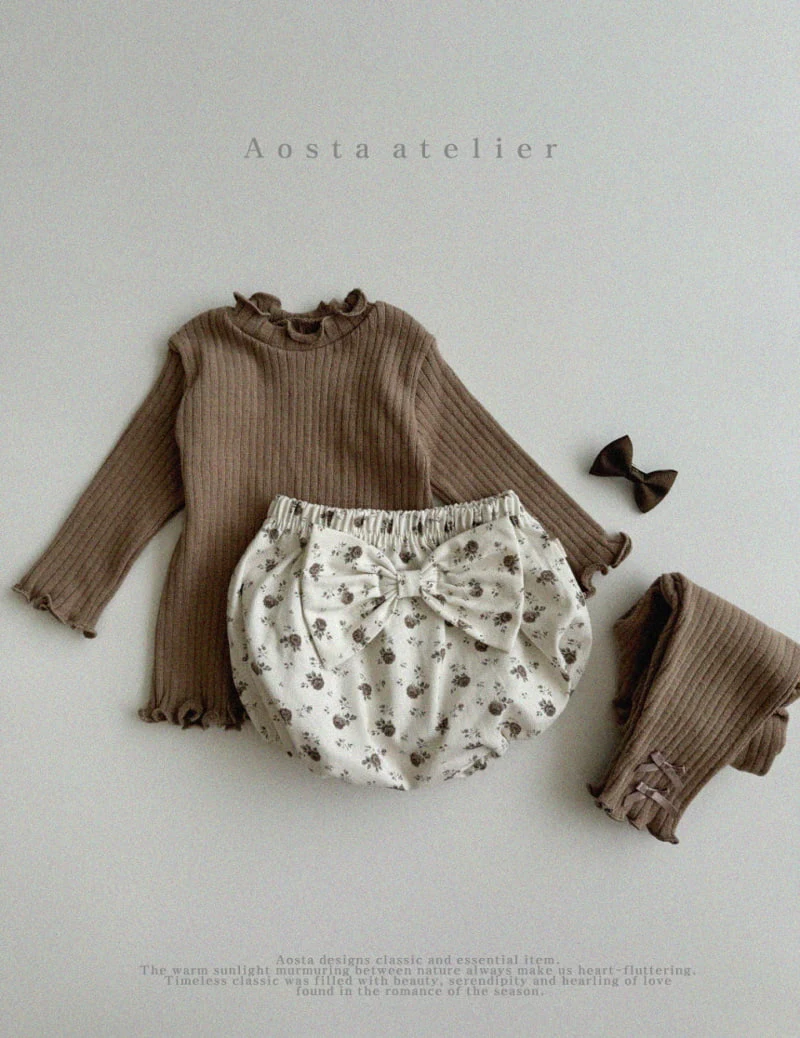 Aosta - Korean Children Fashion - #designkidswear - Camellia Leggings - 4