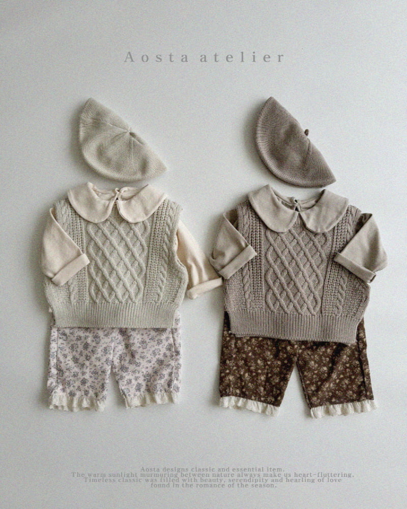 Aosta - Korean Children Fashion - #discoveringself - Knit Vest - 9