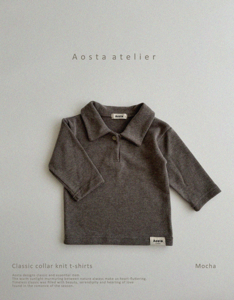 Aosta - Korean Children Fashion - #fashionkids - Classic Collar Tee - 6