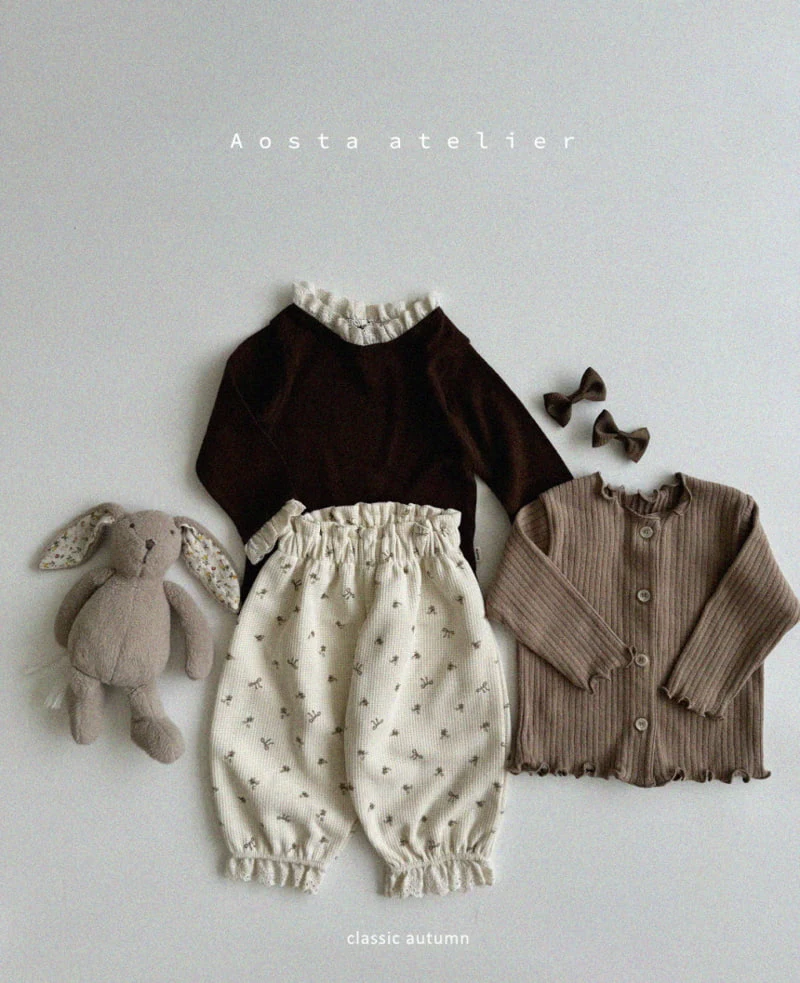 Aosta - Korean Children Fashion - #fashionkids - Eyelet Tee - 9