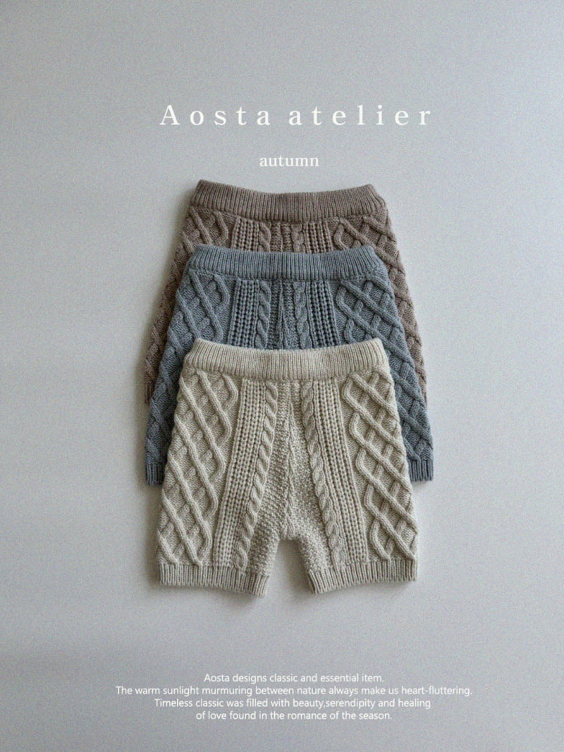 Aosta - Korean Children Fashion - #kidsshorts - Knit Half Pants