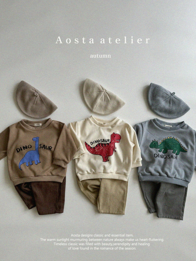 Aosta - Korean Children Fashion - #kidsshorts - Dino Sweatshirts - 3