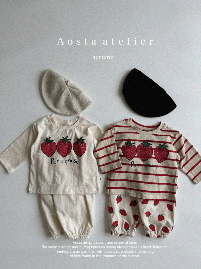 Aosta - Korean Children Fashion - #kidsstore - Strawberry Tee - 2