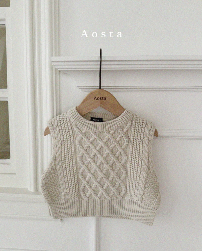 Aosta - Korean Children Fashion - #kidsstore - Knit Vest - 12