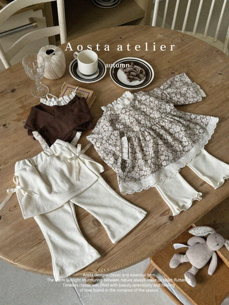 Aosta - Korean Children Fashion - #kidzfashiontrend - Eyelet Tee - 12