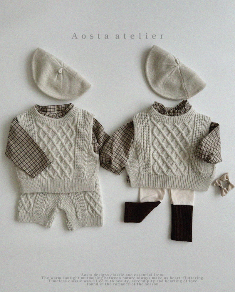 Aosta - Korean Children Fashion - #littlefashionista - Le Check Blouse - 8