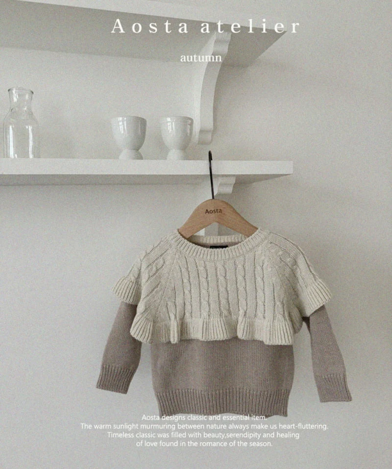 Aosta - Korean Children Fashion - #littlefashionista - Knit Cape Tee - 6