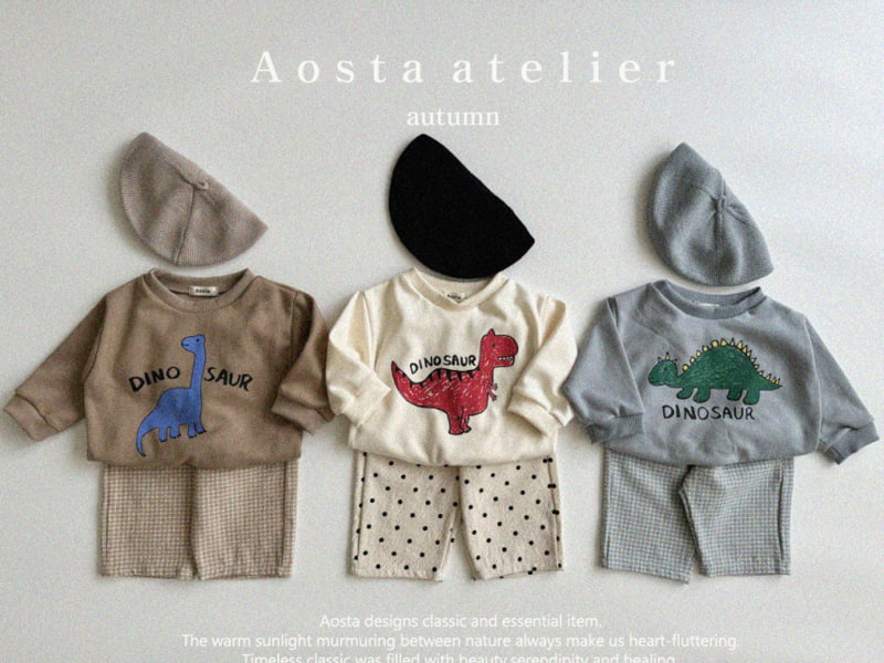 Aosta - Korean Children Fashion - #littlefashionista - Dino Sweatshirts - 7