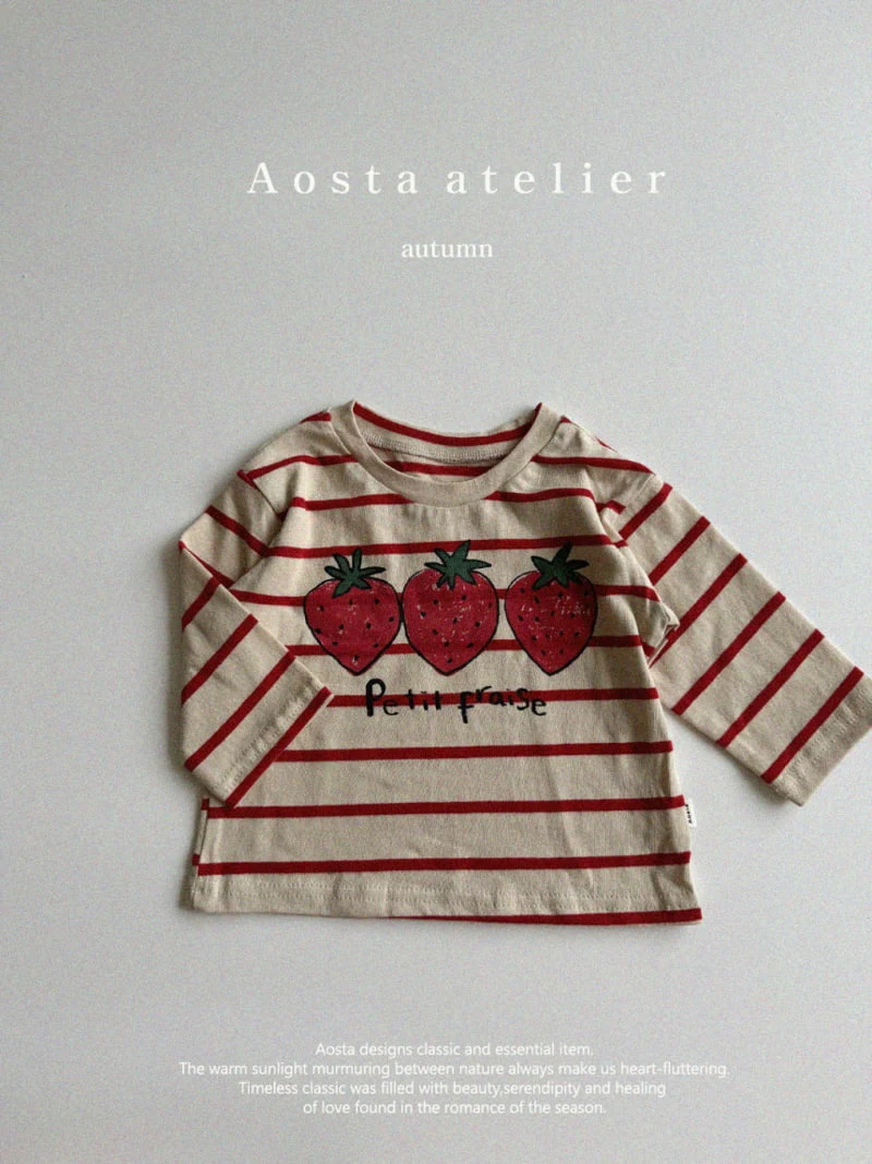 Aosta - Korean Children Fashion - #magicofchildhood - Strawberry Tee - 6