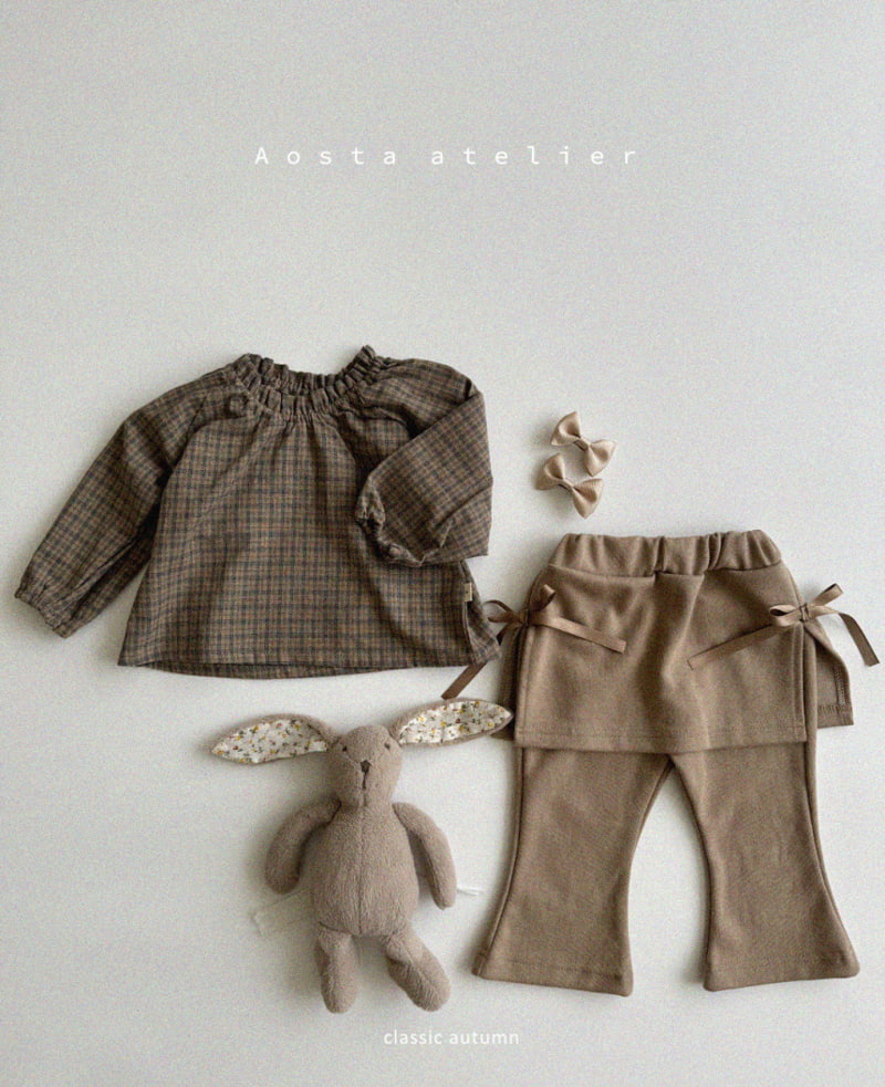 Aosta - Korean Children Fashion - #minifashionista - Le Check Blouse - 10